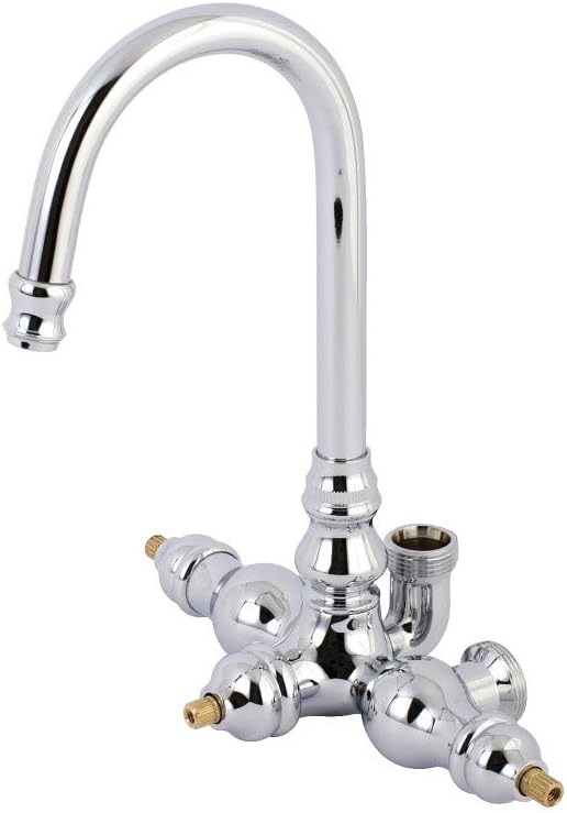 Kingston Brass AET200-1 VintagCorpo del rubinetto per vasca in cromo lucido