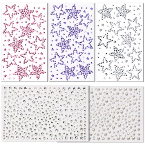 Teenitor Star Face Stickers Star Face Gems For Kids Women, Self...