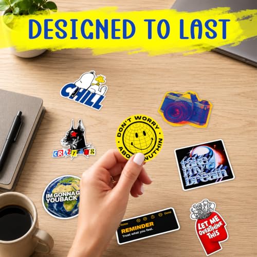 Image of CodersParadise Die Cut Stickers Pack of 36, Assorted Vinyl Decals for Laptop, Water Bottle, Phone Case, Journal, Notebook, Scrapbook, Luggage, Helmet, Bicycle and DIY Craft