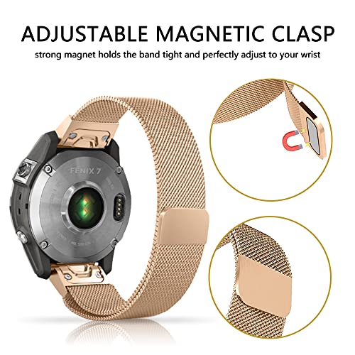 Niboow QuickFit 22mm Strap for Garmin Fenix 8 47mm/Fenix E 47mm/Fenix 7 Pro Solar/Fenix 7/Epix 2 Pro 47mm - Image 4