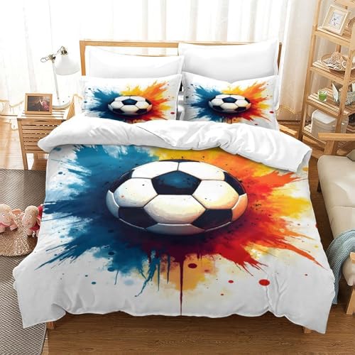 Parure de lit foot 3D hypoallergénique en microfibre douce - 3