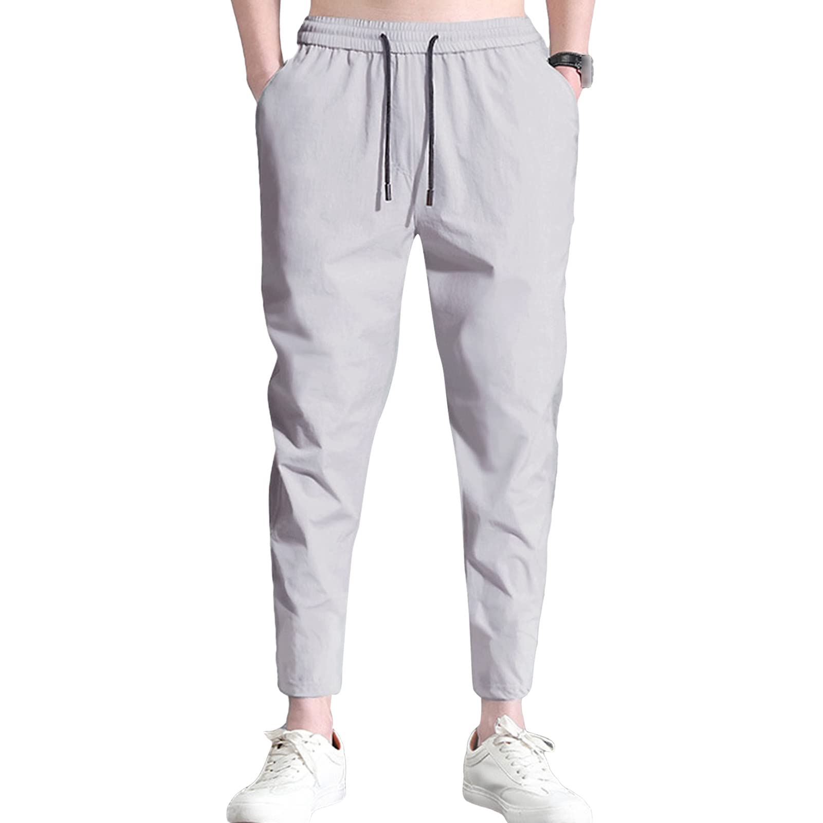 Maiyifu-GJ Men's Lightweight Stretch Workout Jogger Casual Outdoor Tapered Track Pants Athletic Running Sport Sweatpants