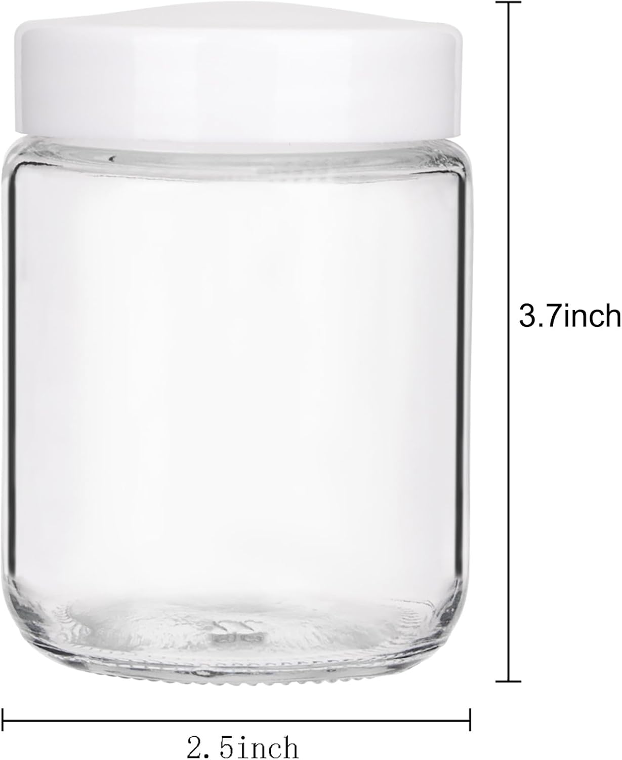 12 pack glass mason jars, 8 oz regular mouth small glass canning jars storage containers with airtight lids for jelly, jam, honey, beans, pickles, spice, yogurt, food storage