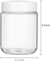 Vista 2 de Suwimut 12 Pack Glass Mason Jars, 8 oz Regular Mouth Small Glass Canning Jars Storage Containers with Airtight Lids for Jelly, Jam, Honey, Beans