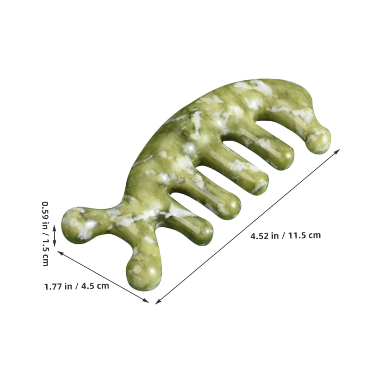 Beaupretty 5piezas Masajeador De Cabelludo De Jade Peine De Mano Diseño Herramienta De Masaje Masajeador Ergonómico Para y El Estado De Ánimo