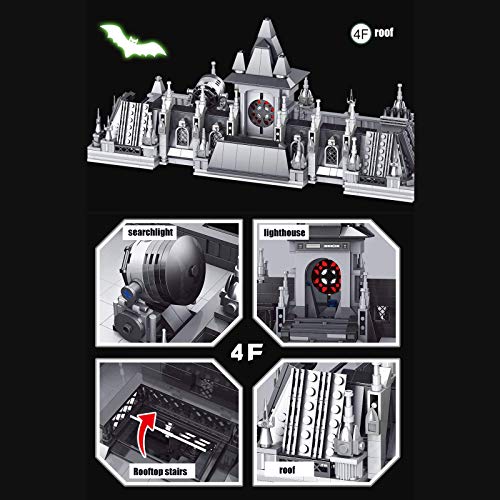 KEKRAV Modulares Hausgebäude-Set, 4-Layer Large Moody Kindergarten Architekturgebäude, 7620 Stücke Lego-kompatibler… – Bild 8