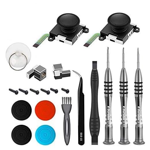 3D Ersatz Joystick Analog Daumen-Sticks für Nintendo Switch 21 in 1 Schraubendreher Set Reparatur Werkzeuge Kit für Nintendo Joy-Con Controller