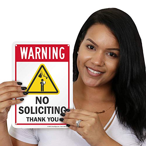 Panneau de signalisation No Soliciting pour stopper le démarchage