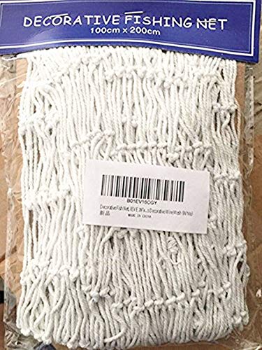 Decorative Fish Net, CHICIEVE White Ocean Fish Net Decor for Home Kid's Room Party Wall Ornaments : Home & Kitchen