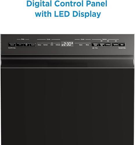 Miniatura 5 de Midea MDF18A1ABB Lavavajillas integrado con 8 ajustes de lugar, 6 programas de lavado, bañera de acero inoxidable, secado con calefacción, Energy