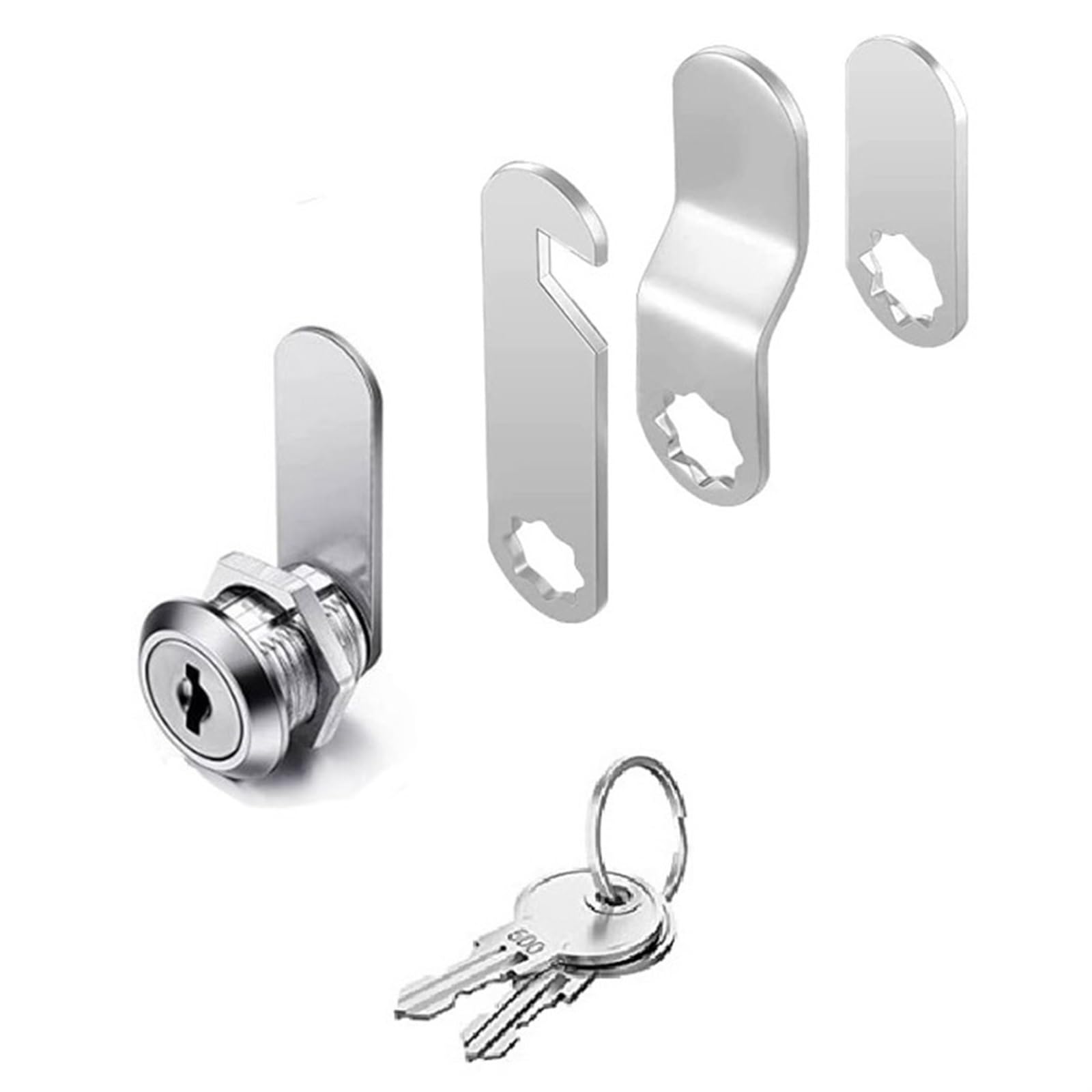 WQGQPXOB 16/30mm Cam Lock Door Cinet Mailbox Drawer Cupboard Locks with 2 Keys DIY Tools 1Pcs
