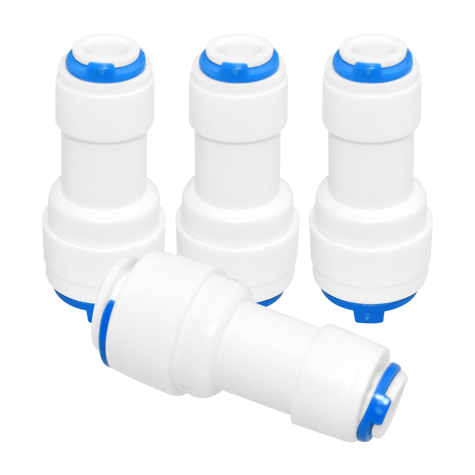 4 pack 1/4inch to 3/8inch OD Quick Straight Push Connector,1/4 quick connect fittings for RO Water Systems Purifiers Filters