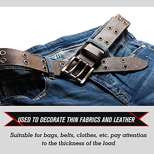 301 Pcs Grommet Eyelet Pliers Tool Kit, Fabric Leather Hole Eyelets And Grommets Punch Pliers With 300 Metal Eyelets Portable Grommet Tool Kit For Belt Shoes Cloths (Bronze,1/4 Inch) #TOP7