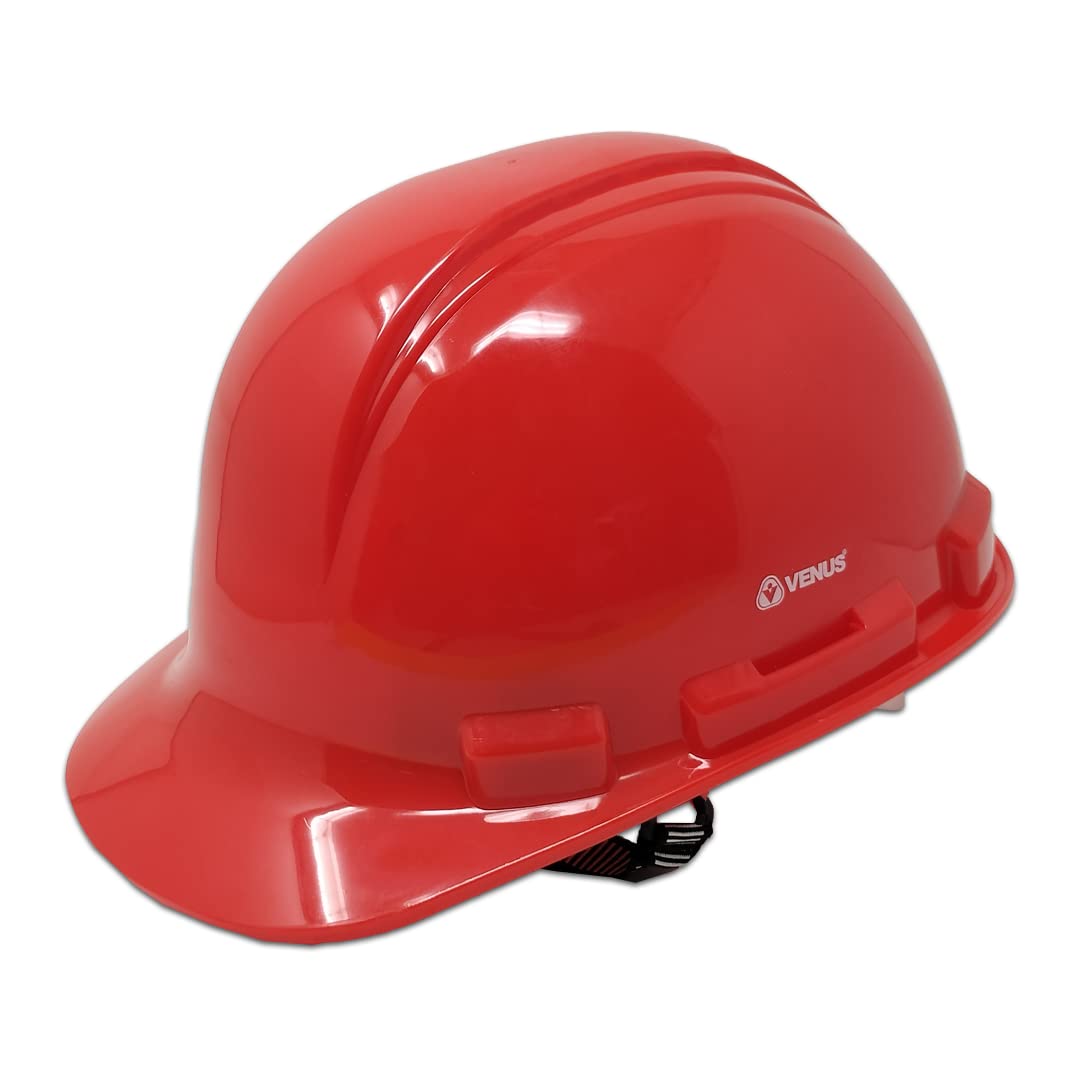 VENUS H-2000 Series ISI Certified Safety Helmet, Easy fit Ratchet with Adjustable Chin Strap, Lightweight Comfortable Hard Hat, Stylish Executive Style, Construction & Outdoor Activity (Red) (B0BS3JDQZN) Amazon Price History, Amazon Price Tracker