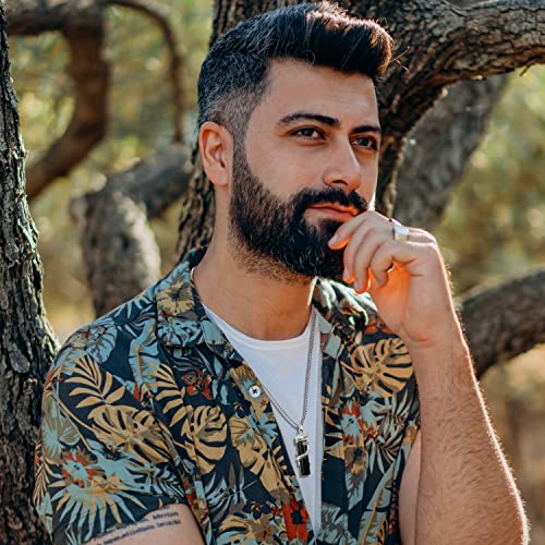 Kvreet Obsidian Amethyst Double Dragon Matching Necklace Plus Heart Crystal Set Yin Yang Pendant Unique Gift For Men And Women Couple Friends (Obsidian & Amethyst) #TOP2