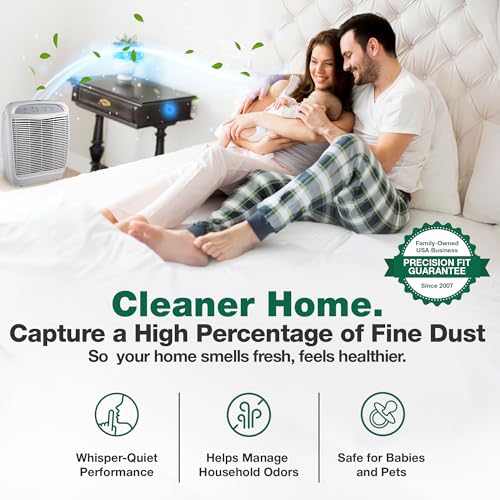 Image of 2 Replacement Air Purifier Filters - Compatible with Whirlpool Part # 8171434K, 1183054K - Fits Whirlpool Air Purifier Model AP450, AP45030HO, AP510 - (2 Pack) - by Crucial Air