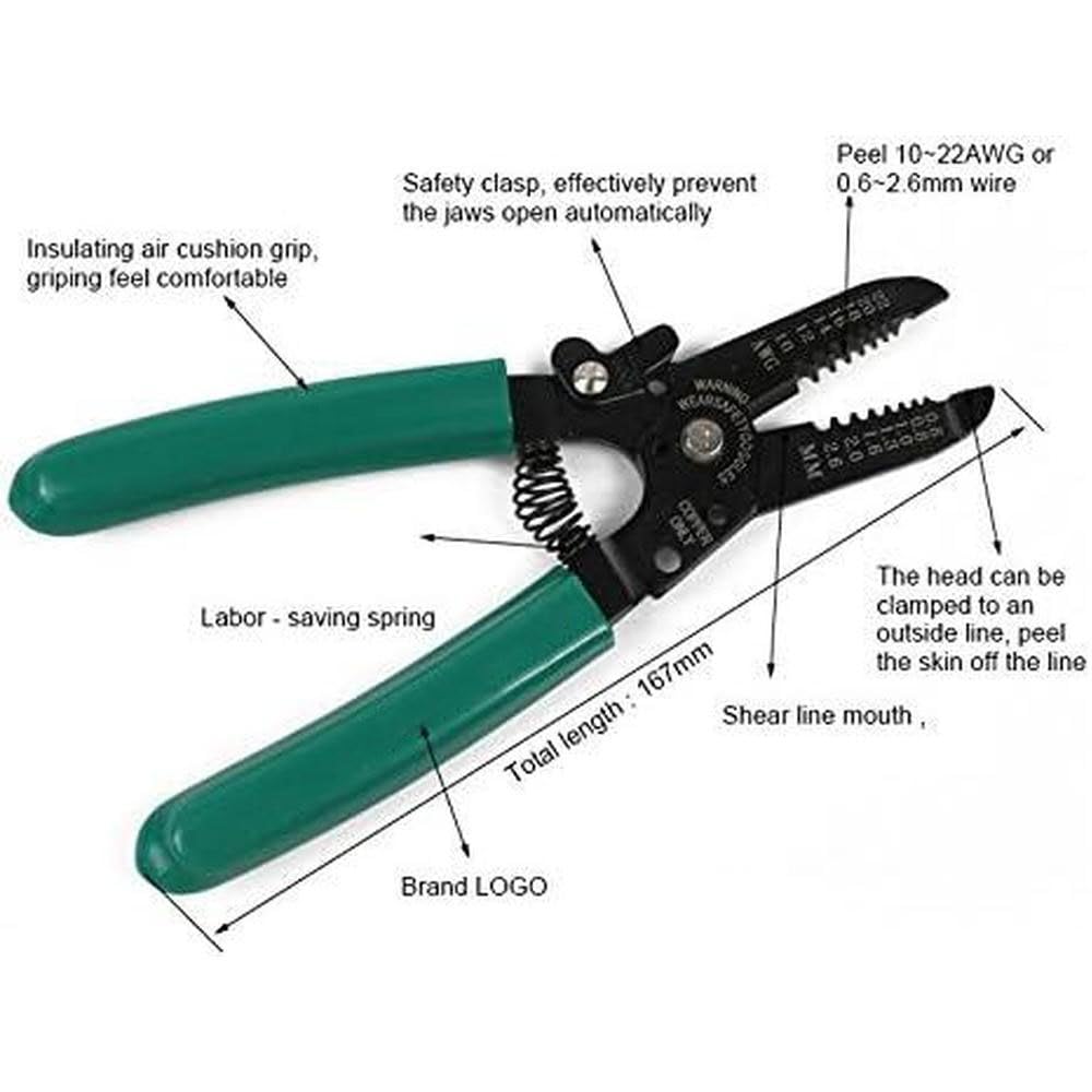 TOTMOX Professional Crimping Tool/Multi-Tool Wire Stripper Heavy Duty Multi-Purpose Electrical Wire Stripping Tool Best Tool for Professional Electrician - Image 4