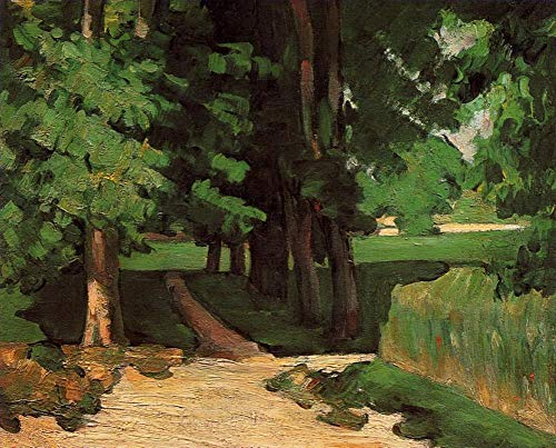 Peinture à l'huile Paul Cézanne paysage célèbre toile Jas de Bouffan fait main