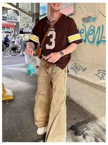 Men's Baggy Jeans Vintage Straight Leg Denim Pants with Pocket Streetwear4