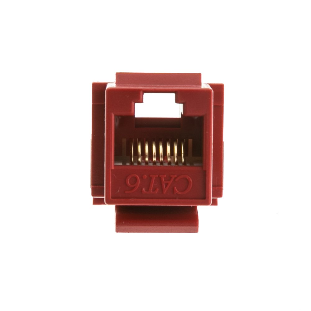 CableWholesale Gniazdo Keystone CAT-6, czerwone (326-120RD)