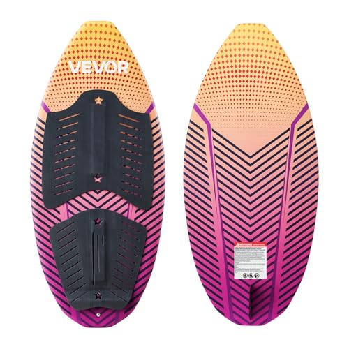 VEVOR 45-Inch Wakesurf Board Wake Surfing Board with EPS Foam Core & EVA Non-Slip Pad UV-Resistant Wakesurfing Boards for Youth Up to 110 lbs