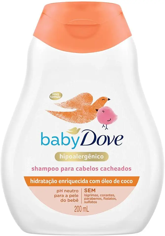 Dove Shampoo Baby Hidratação Enriquecida Cabelos Cacheados 200Ml