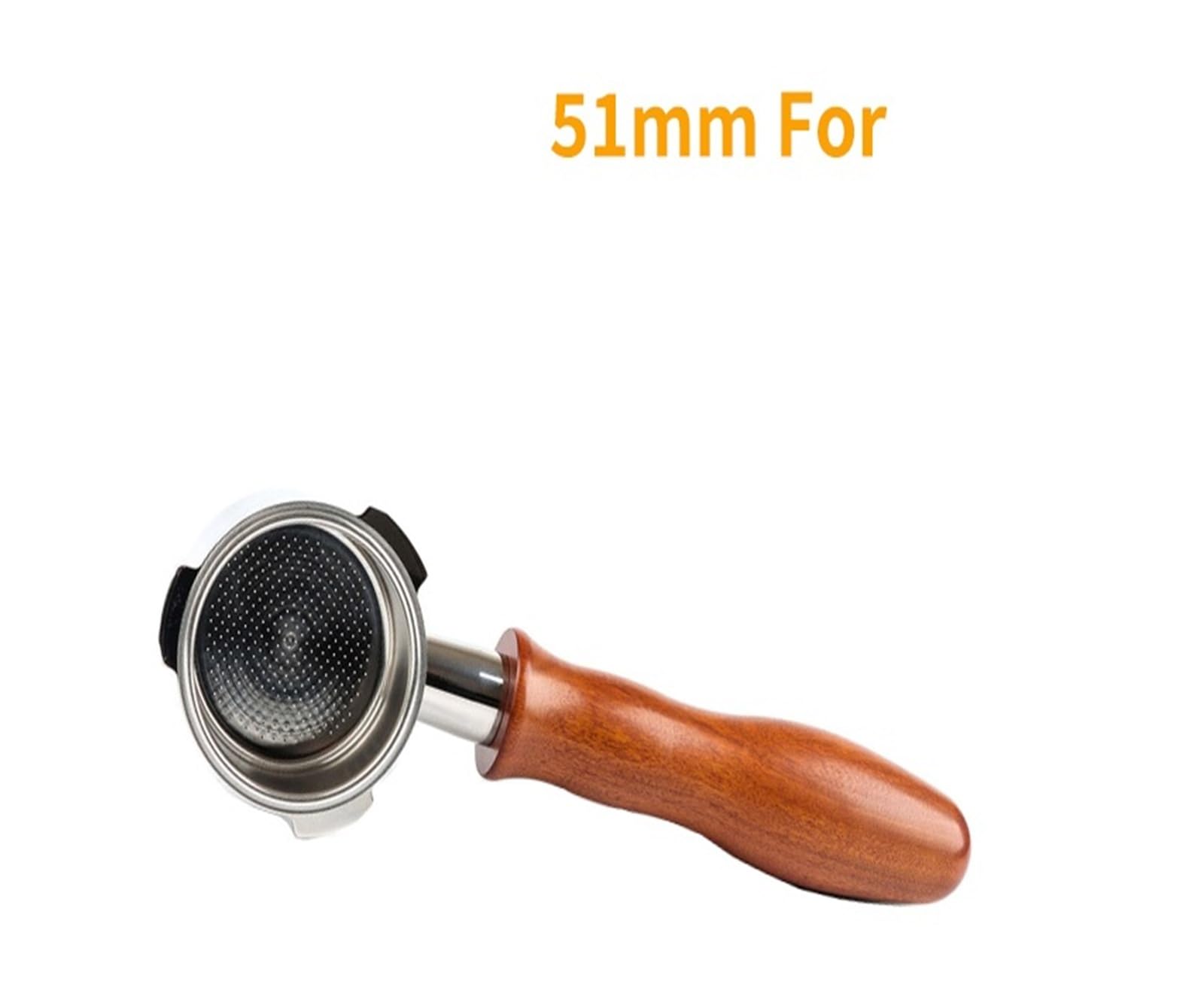 Compatible con portafiltro sin fondo Hibrew H11 51MM | Café, máquina de café expreso, cesta de filtro, accesorios de barista(Redwood-A)