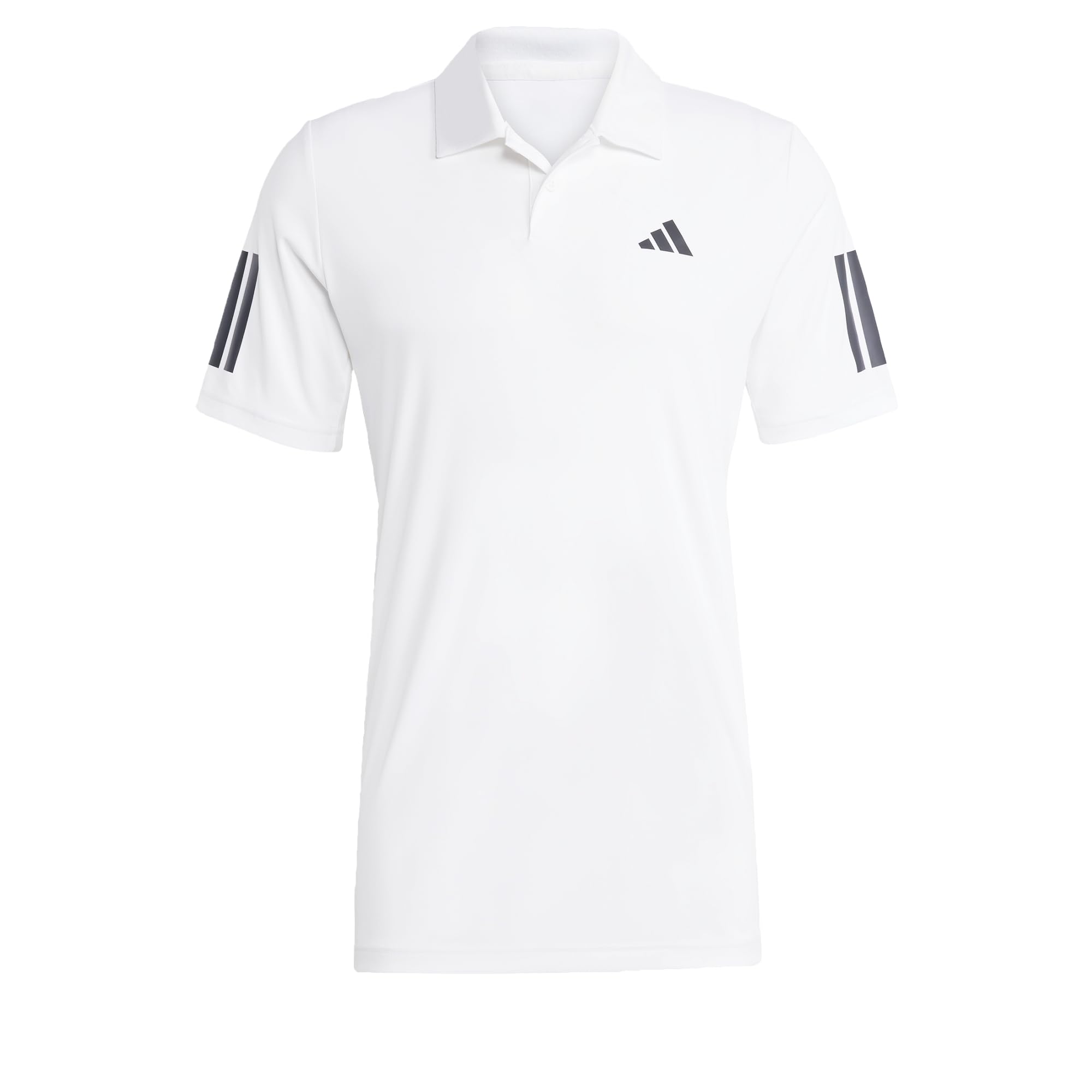 adidas Men's Club Tennis 3-Stripes Polo Shirt, White, L