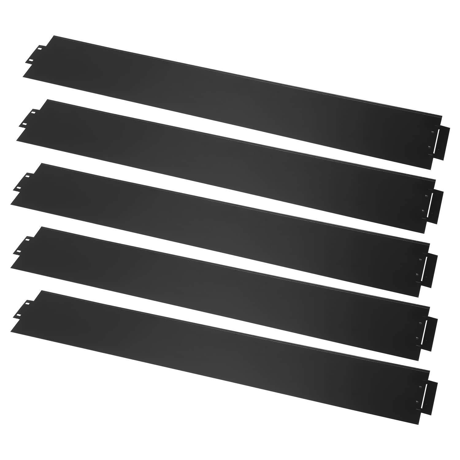 Sonnewelt Rasenkante Metall Beetumrandungen Rasenkante Verzinkt Blumenbeet Umrandung Rasenkantenblech 15m Mähkante Palisade für Garten, Schwarz (Länge 15m - Höhe 18cm)