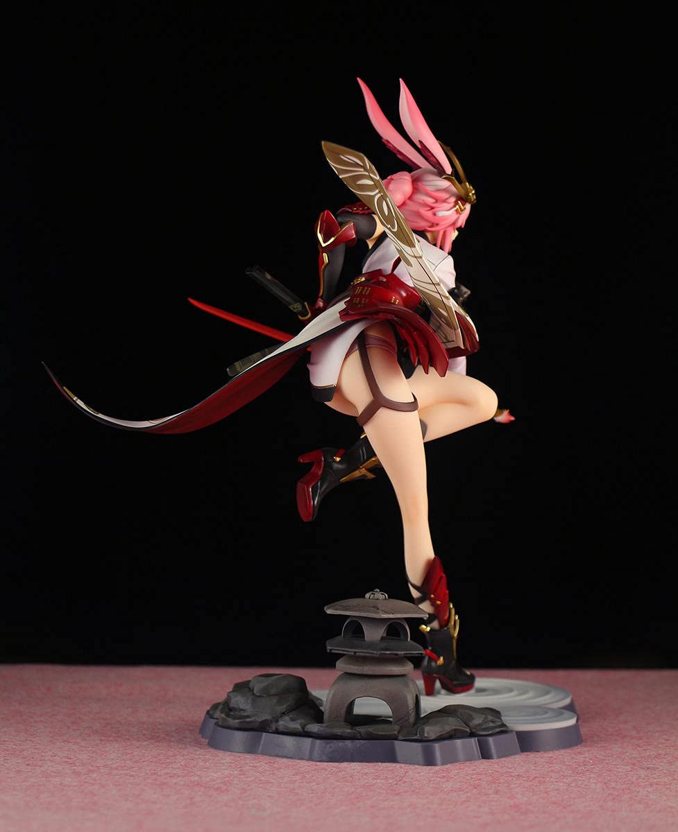 Figura anime Girl 26,5 cm Anime Girl Collapse 3 Yae True Flame Fortune Soul Modello de personaje de PVC bidimensional Figura de acci?n, adornos para NFsgVCGJos, juguete coleccionable, regalo hecho a