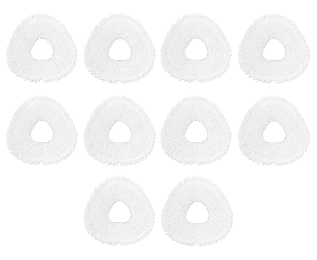 Microfiber Mop Pads Compatible with Narwal Freo X Ultra, Z Ultra and Freo Robot Vacuum Cleaners, White Premium Replacement Pads, 10 Pack