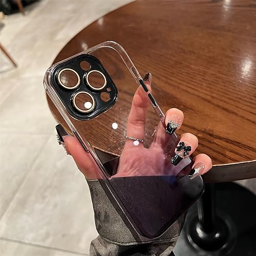 Étui de téléphone iPhone 12 Pro ENILSA rouge avec protection d'objectif en métal