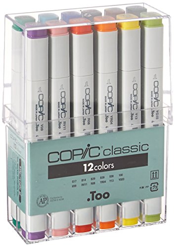 Copic Marker 12 Piece Original Basic Marker