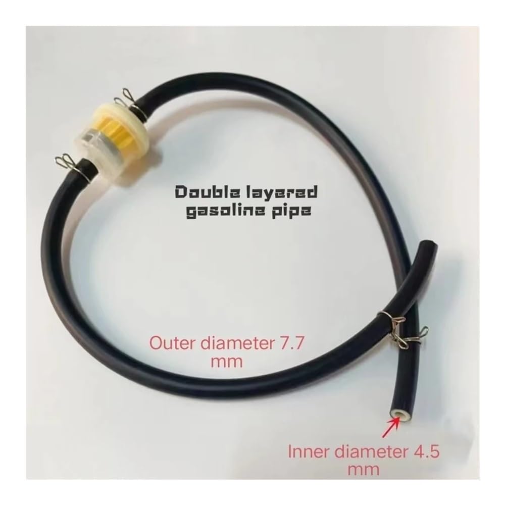 Tubo de Gasolina Apto for Motocicleta, Scooter, ATV, ciclomotor, Motocross, línea de Aceite, Manguera, Tubo de Gas, Filtro de Aceite, Taza, Accesorios de carburador(10m Pipe)