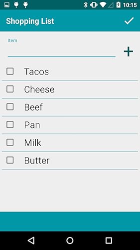 Shopping List
