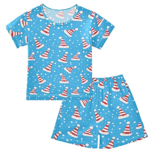 Christmas Hat Pajama Set Pajamas Sleepwear Nightwear Loungewear Clothes Set B04046823