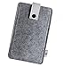 Produktbild Dealbude24 Filz-Tasche in Hell-Grau für Nokia 150, Hochwertige Handy-Hülle, Schutz-Cover mit Herausziehband und Drucknopf, reißfestes Schutz-Etui - XS