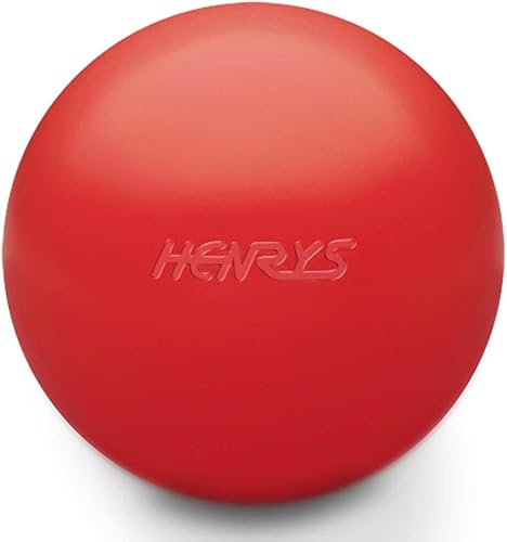 Henrys HiX - Pelota de malabarismo, 2.441 in, hecha de plástico TPU, sin PVC, bola individual (rojo)