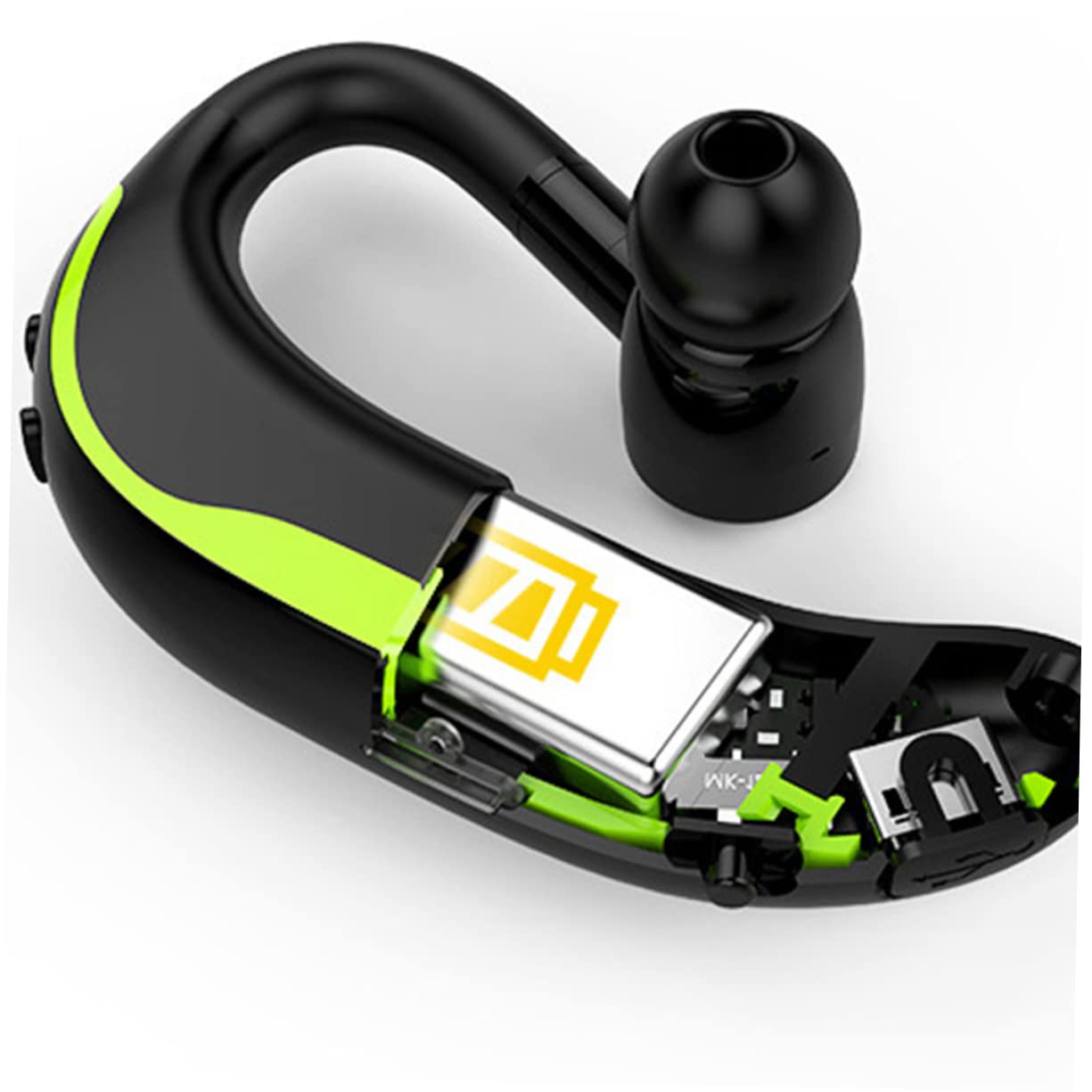 Mikinona Auricolari Sportivi Wireless Impermeabili Gancio Auricolare Regolabile, Cuffia Singola senza Fili per Uso Destro e Sinistro, Auricolari per Attività Outdoor e Chiamate