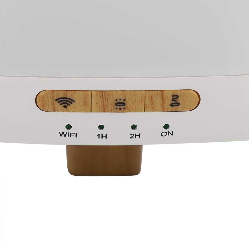Diffusore di Oli Essenziali, umidificatore ad ultrasuoni WiFi Smart con 7 luci LED Colorate, 2 modalità di Illuminazione e 2 modalità di nebulizzazione, Compatibile con Alexa e