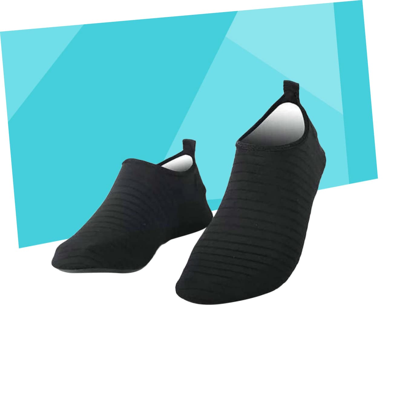 BESTYASH 1 Pair Non Slip Silicone Socks for Yoga Thickened Foot Cover Black Durable Enhanced Balance Stability for Home Use