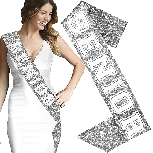 RhinestoneSash Senior Sash 2026 - UNISEX Sports Team PREMIUM GRADE SATIN Sashes - Senior Night Decorations