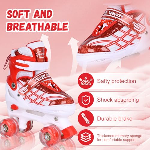Szhzs Kids Roller Skates For Boys Girls Child Toddler Beginners thumb #4