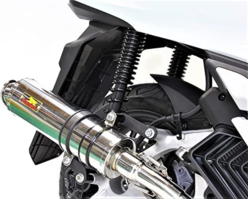 ZENSHIN ステンレス マフラー シルバー ワールドウォーク 特価品 YAMAHA シグナスXSE12J/44共用 パワー