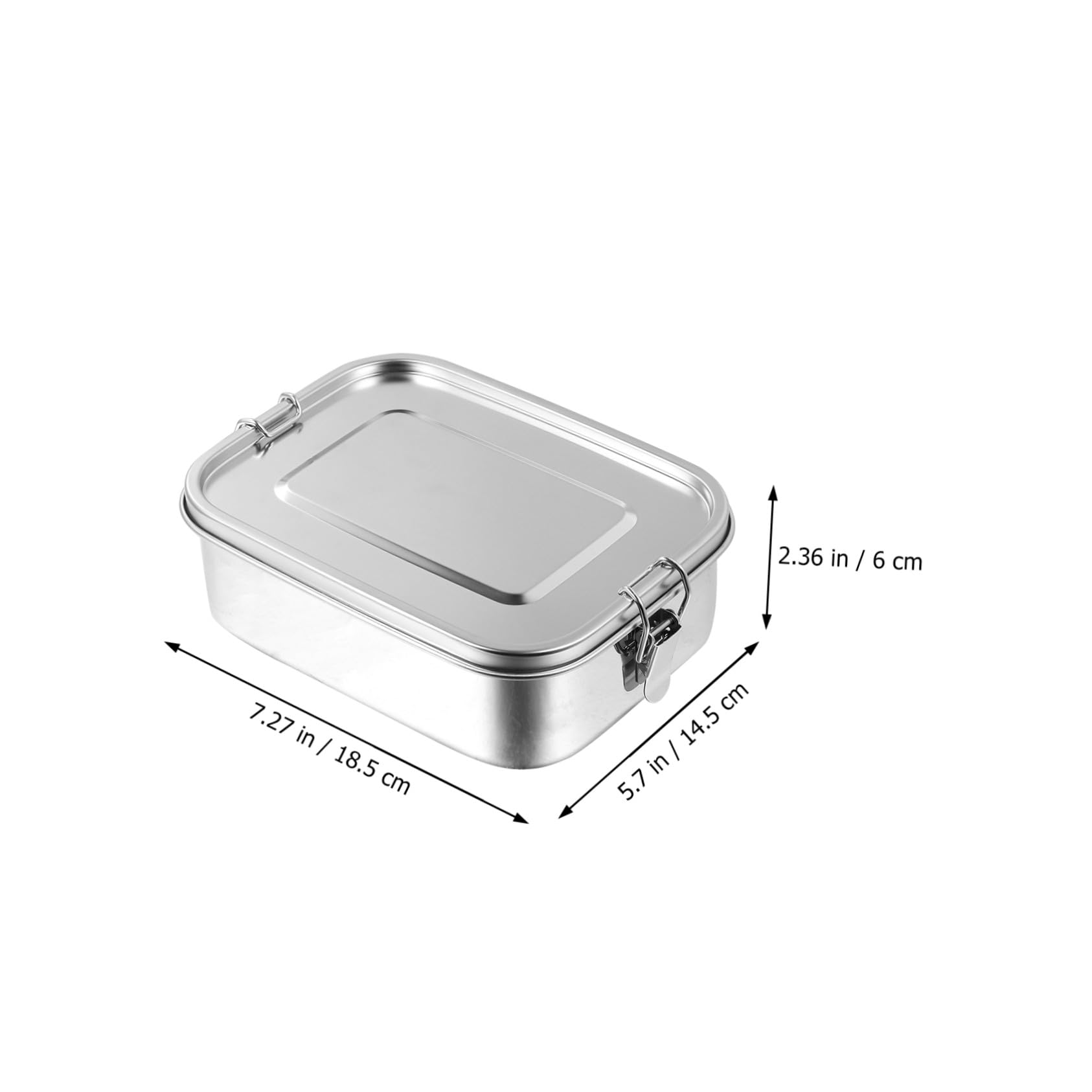 COLLBATH Boîte à Lunch Bento en Acier Inoxydable 1, 2l 3 Compartiments
