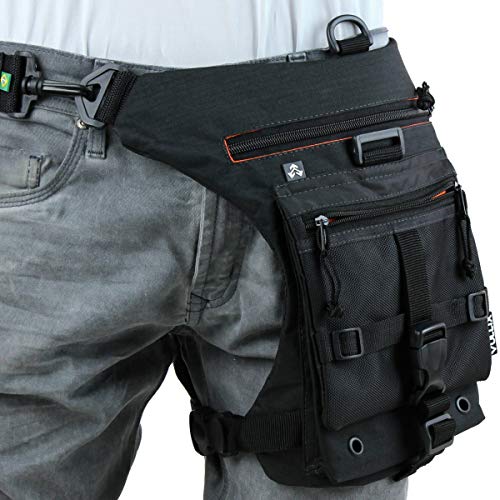 Pochete Cartucheira De Perna Vullix Orange Black