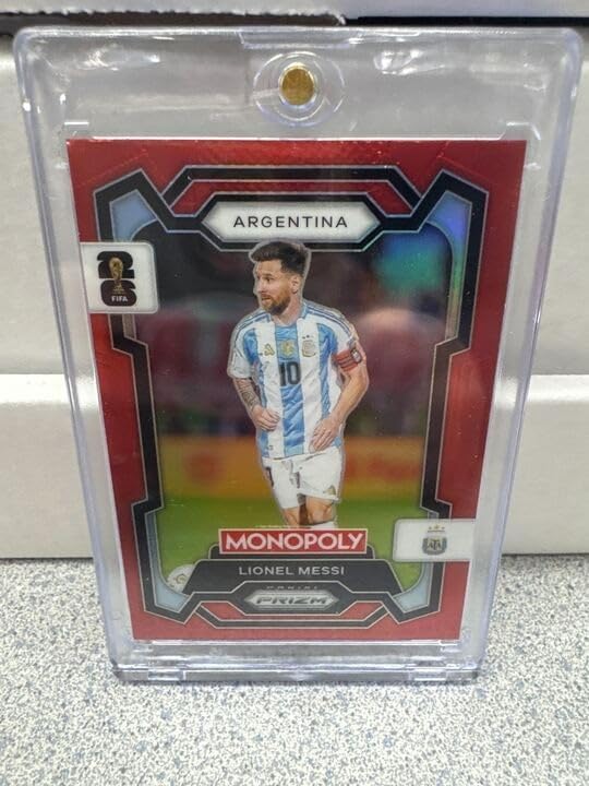 Panini Monopoly Prizm WC 2026 Lionel Messi Argentina Red Prizm Card, No. 1