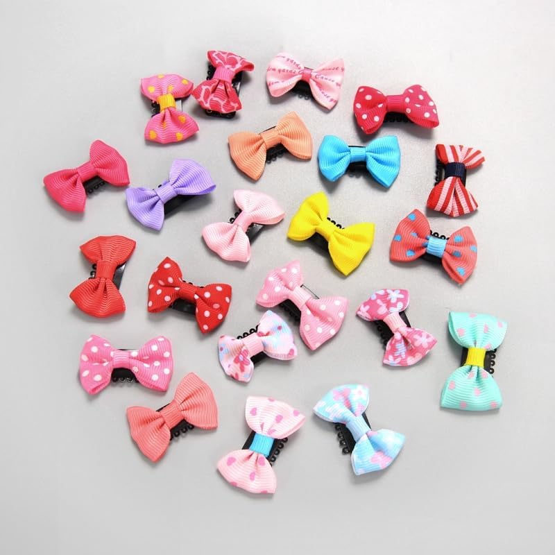 12 Pcs Baby Hair Clips Bows for Girls Mini Fully Lined Baby Bows Grosgrain Ribbon 1.2" Tiny Hair Bows Clips for Baby Girls Infant Fine Hair 12PCS (6 Colors in Pairs) with Free Clips-image-38