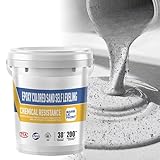 Epoxidharz Bodenbeschichtung Garage Bodenfarbe 1kg Epoxid Garagenbodenbeschichtung Garagenbodenfarbe Fussbodenfarbe Garagenfarbe Boden Beschichtung Bodenversiegelung(Grey blue)