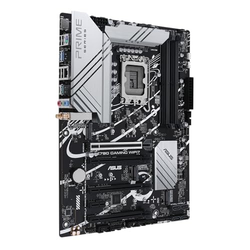 Image of ASUS Z790 GAMING WIFI7 (LGA 1700) ATX motherboard with PCIe 5.0, three M.2 slots, 14+1 DrMOS, DDR5, Realtek 1Gb LAN, HDMI TM, USB 3.2 Gen 2x2 Type-C, front USB 3.2 Gen 1 Type-C, Thunderbolt, Aura Sync